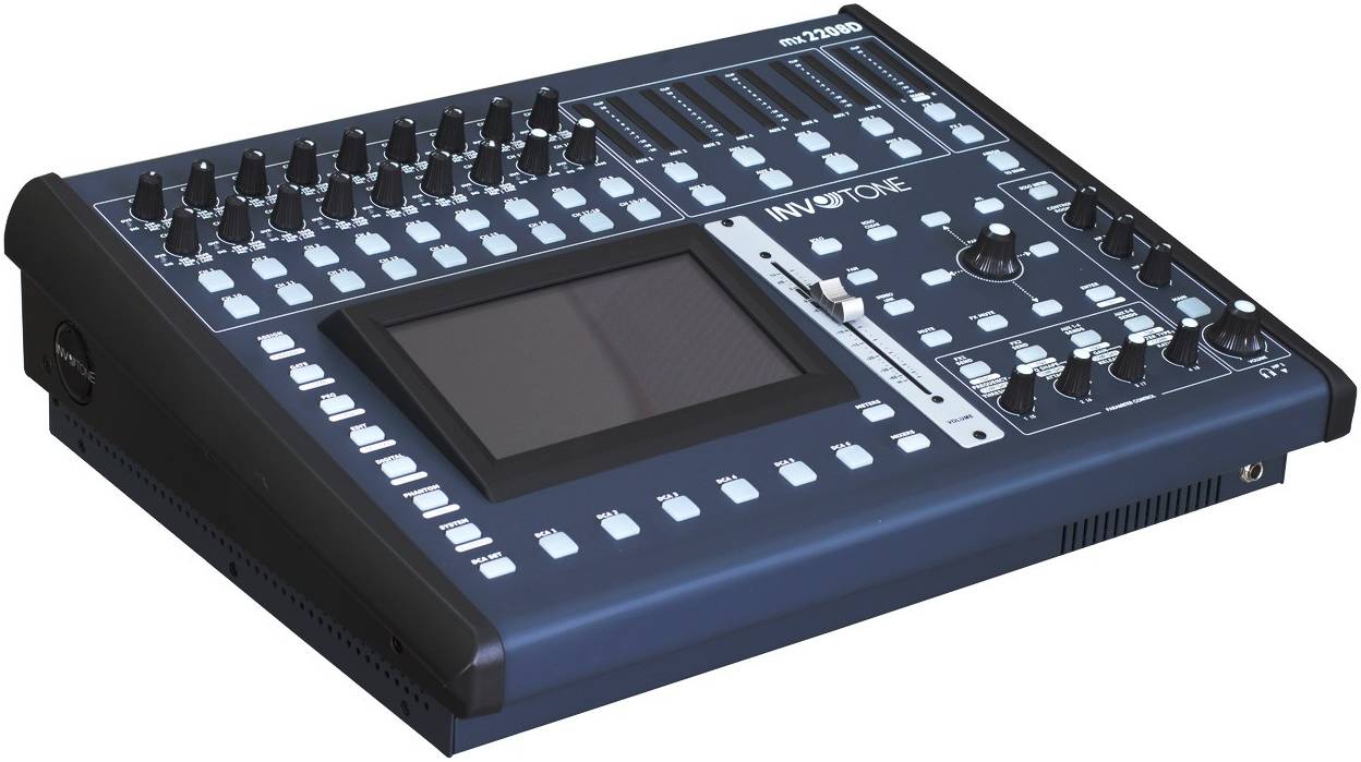 INVOTONE MX2208D - цифровой микшерный пульт, 22 входа, 12 выходов, 2 FX...