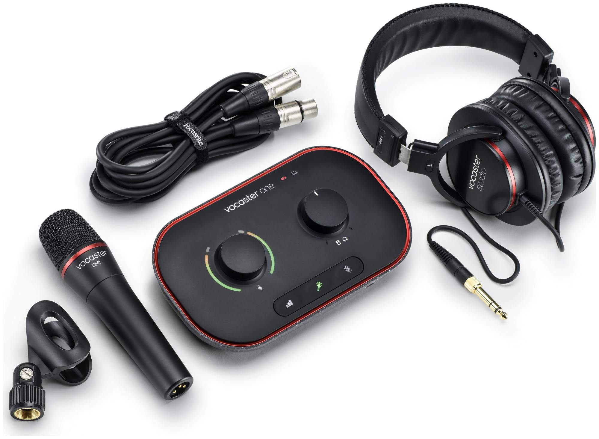 FOCUSRITE Vocaster One Studio Podcast Set - комплект (Vocaster One, наушники,...
