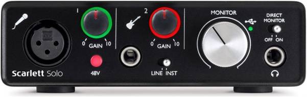 FOCUSRITE Scarlett Solo 2nd Gen - Мобильный интерфейс