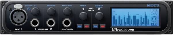 MOTU UltraLite AVB - Мобильный интерфейс