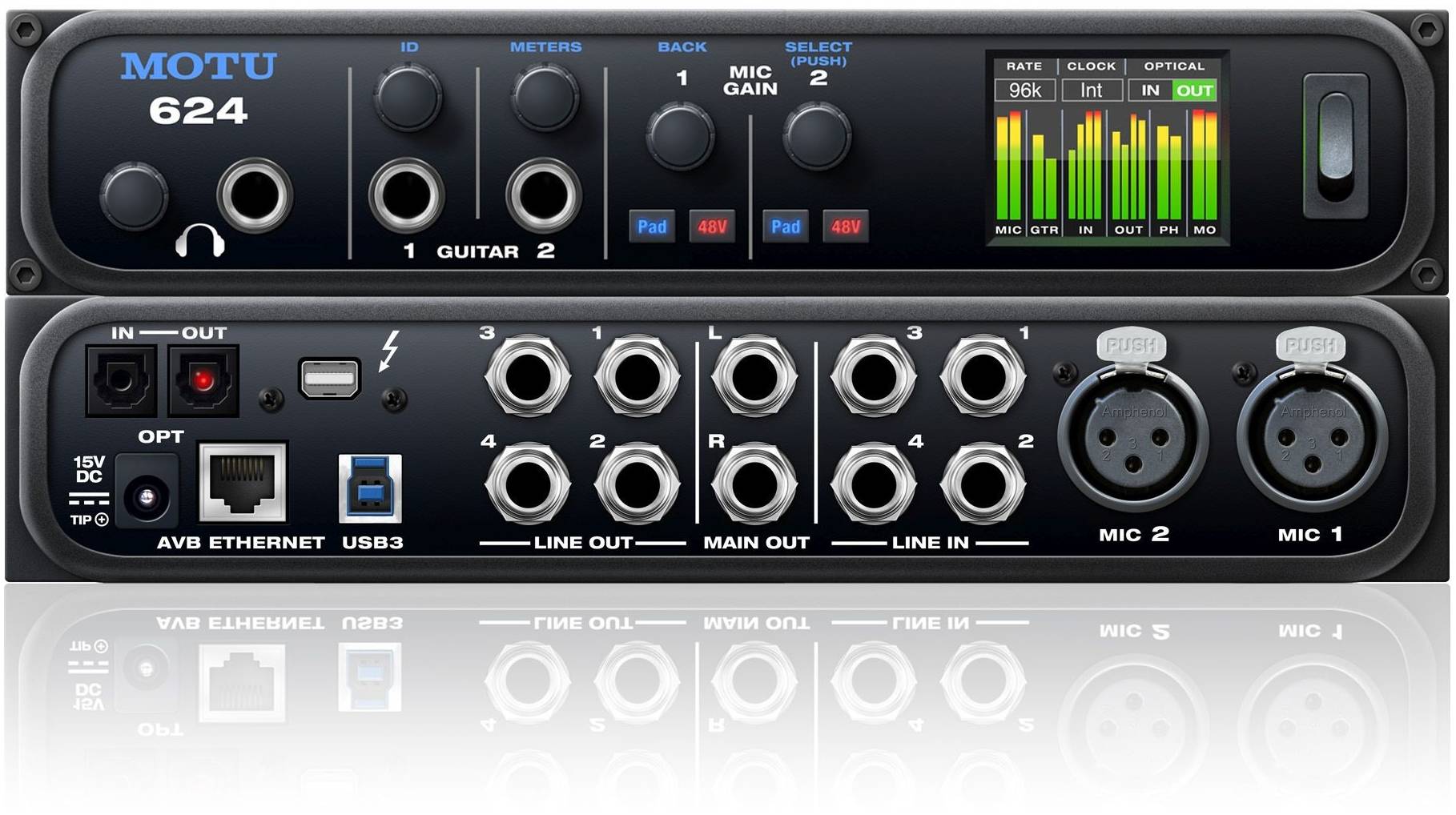 MOTU 624 AVB/Thunderbolt/USB3 - Звуковая карта