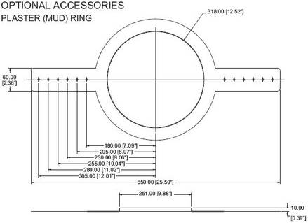 TANNOY Plaster ring CVS6 - Кольцо для громкоговорителей