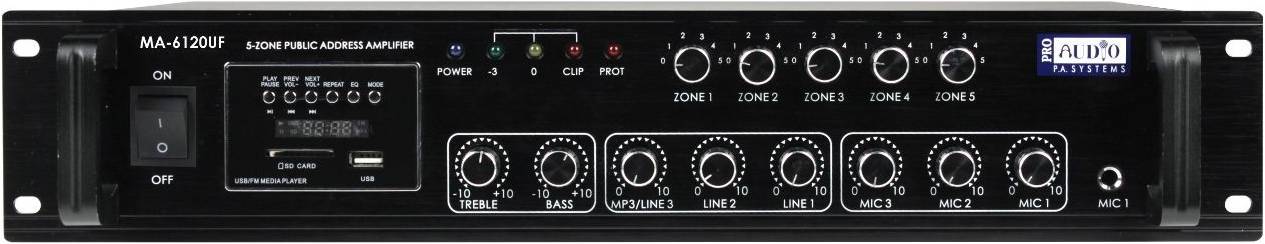 PROAUDIO MA-6120UF - Усилитель мощности трансляционный