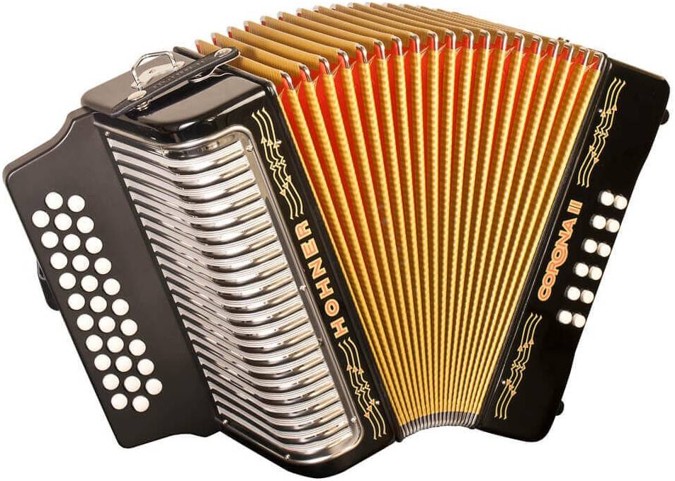 HOHNER Corona II GCF black lacquered - Аккордеон диатонический