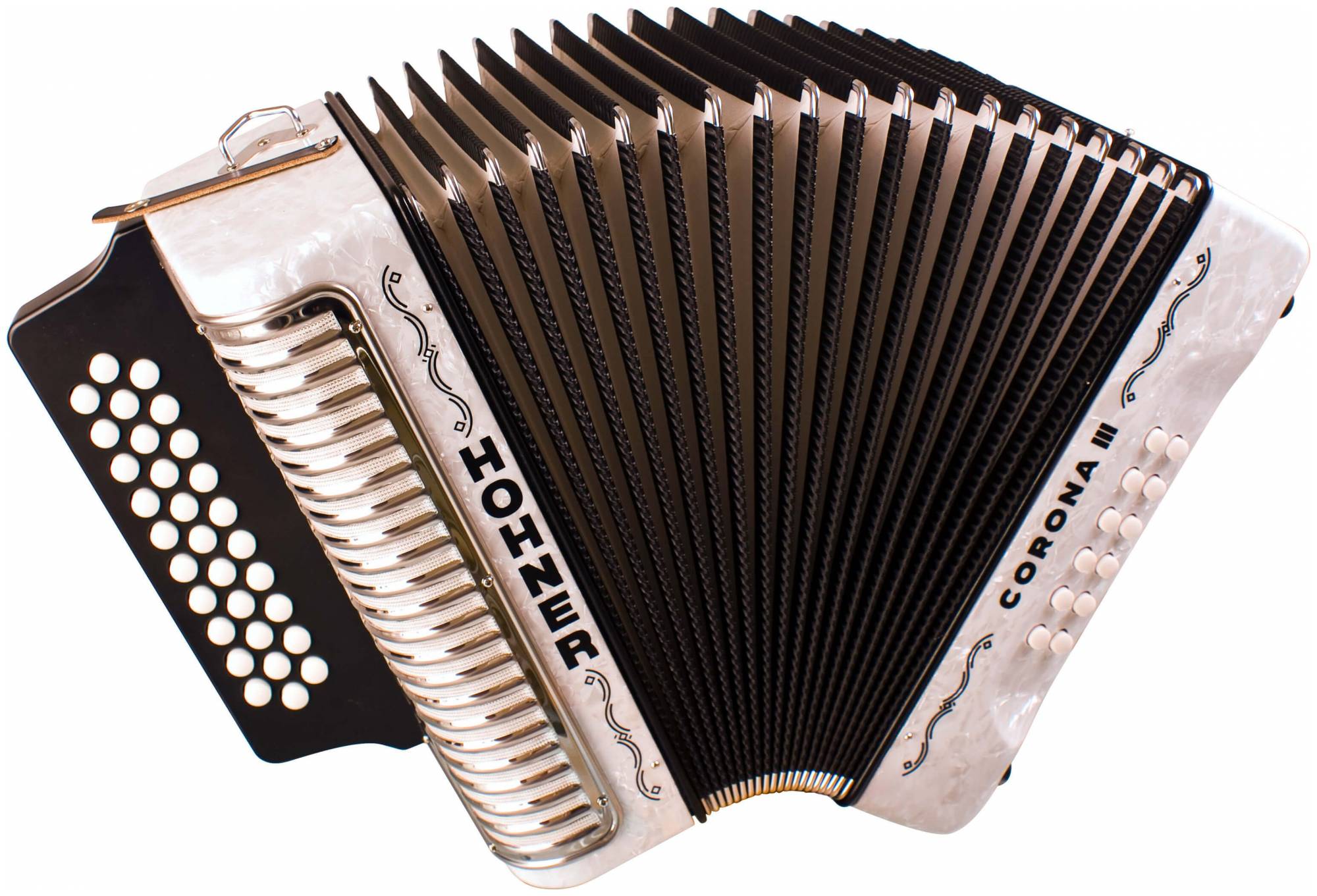 HOHNER Corona III BbEbAb white - Аккордеон диатонический