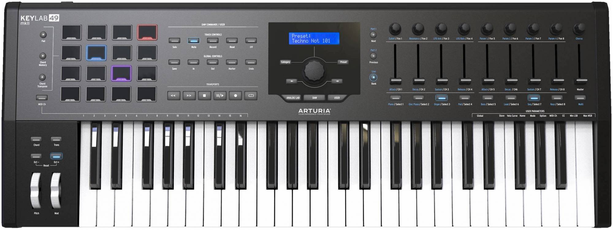 Arturia KeyLab mkII 49 Black - 49 клавишная полувзвешенная динамическая...