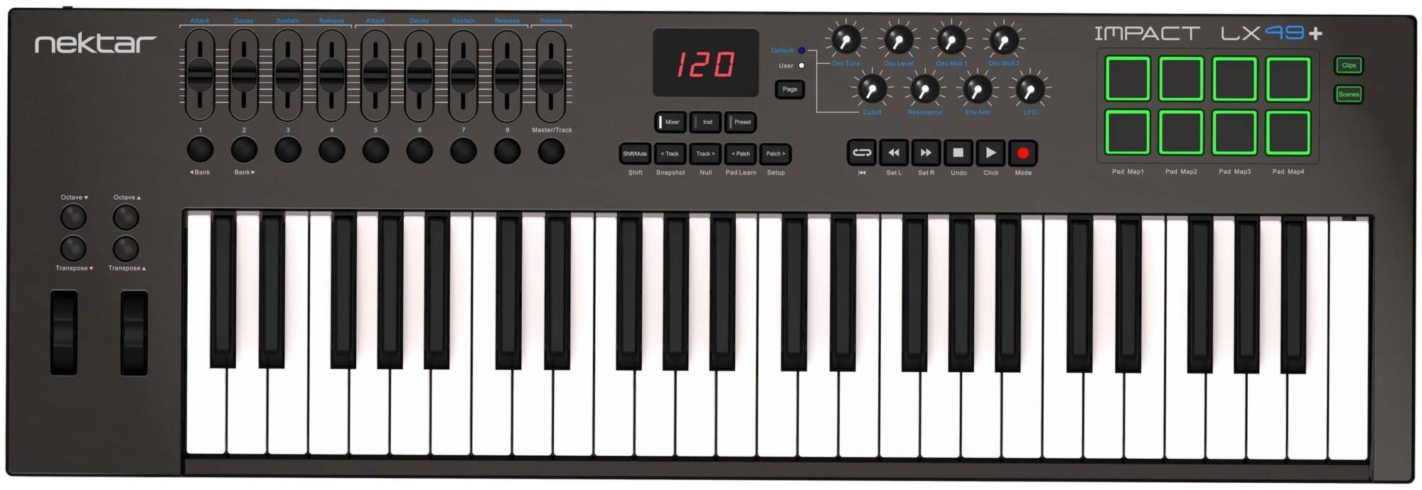 NEKTAR Impact LX 49+ - MIDI-клавиатура