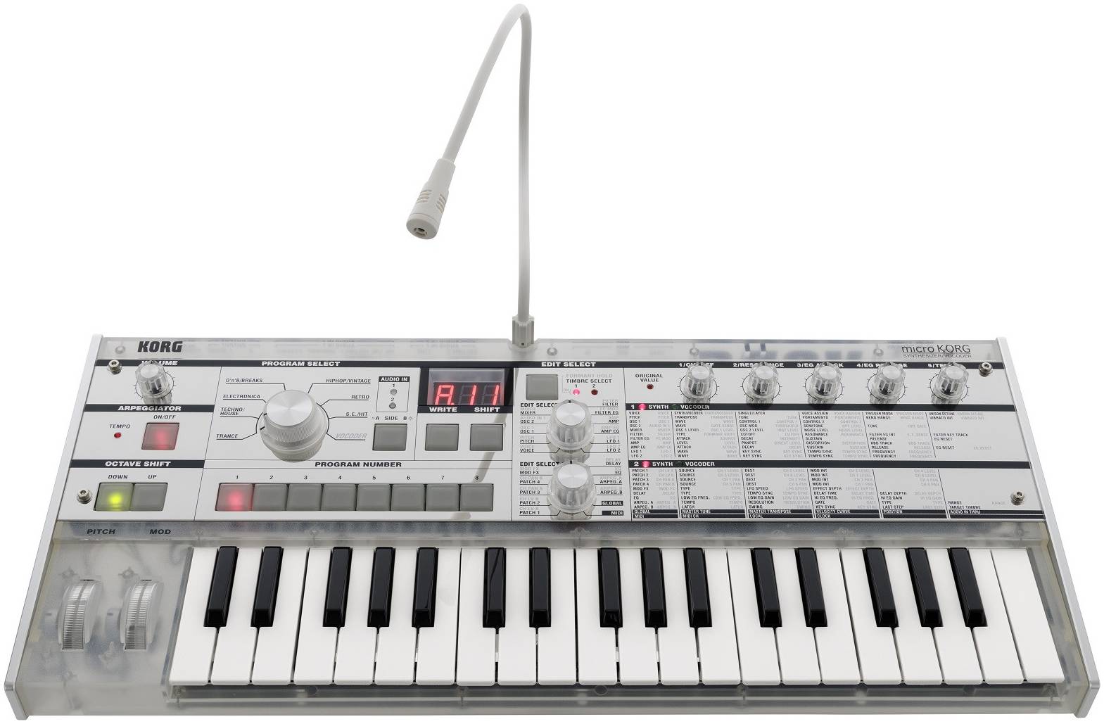KORG microKORG Crystal синтезатор аналогового моделирования с функцией...