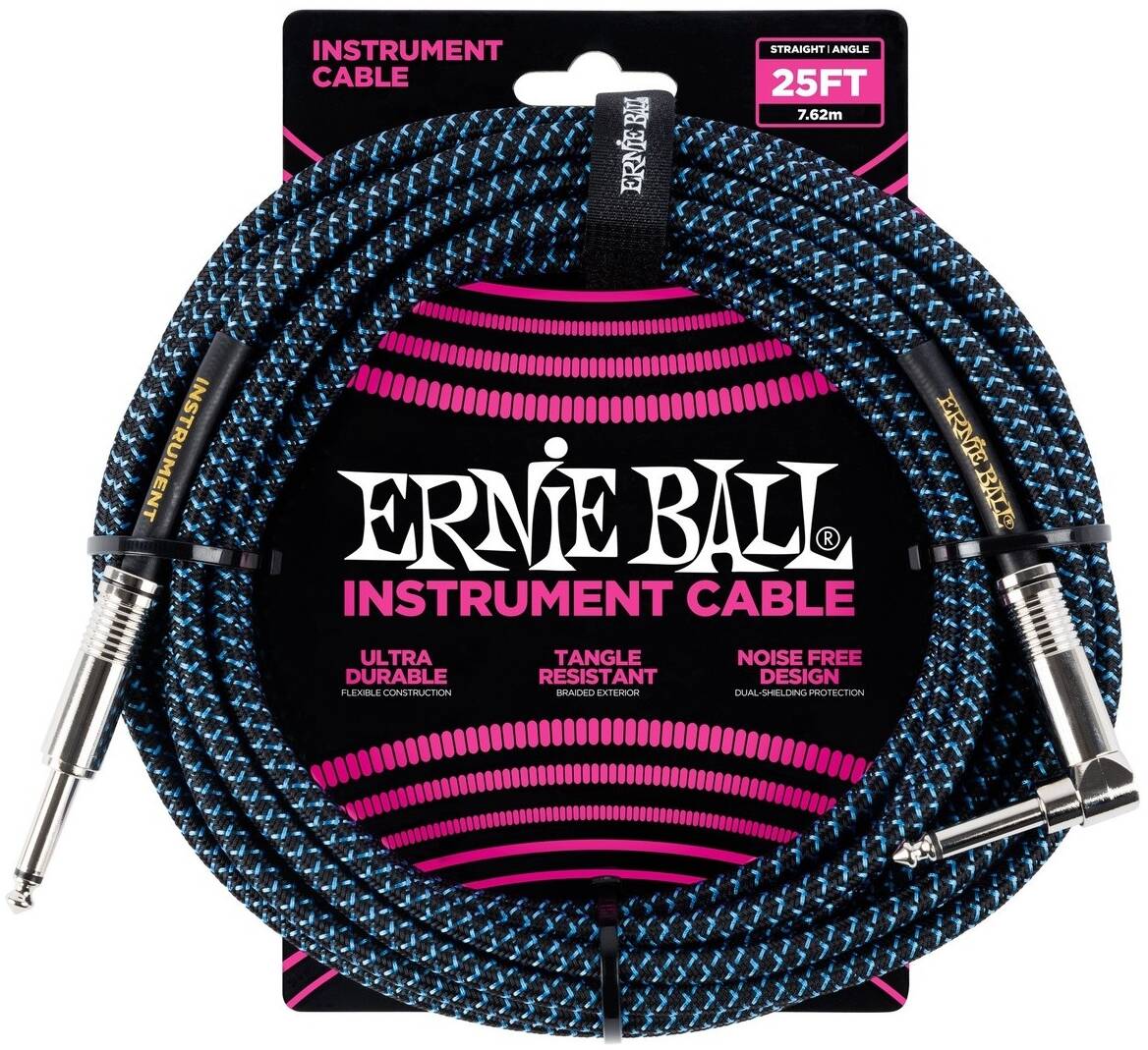 ERNIE BALL 6060, 7.62м - Инструментальный кабель