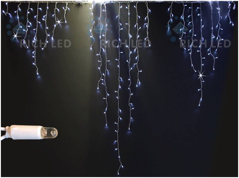 RICH LED RL-i2.4*2.2F-CW/W - Бахрома светодиодная