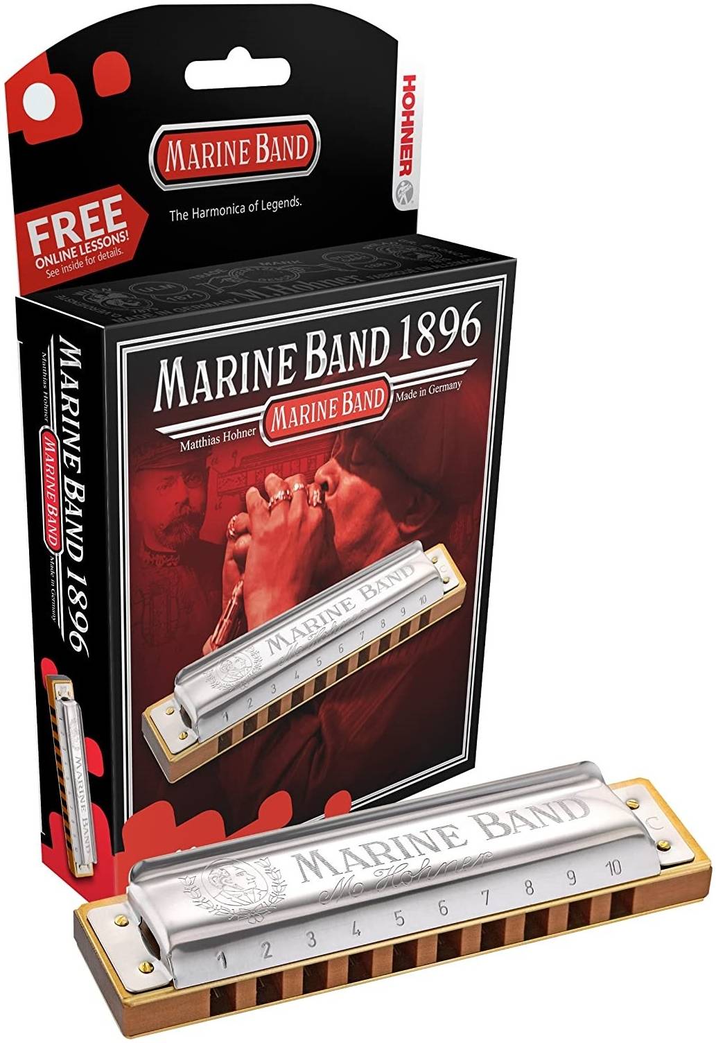 HOHNER Marine Band 1896/20 A nat minor - Губная гармоника диатоническая