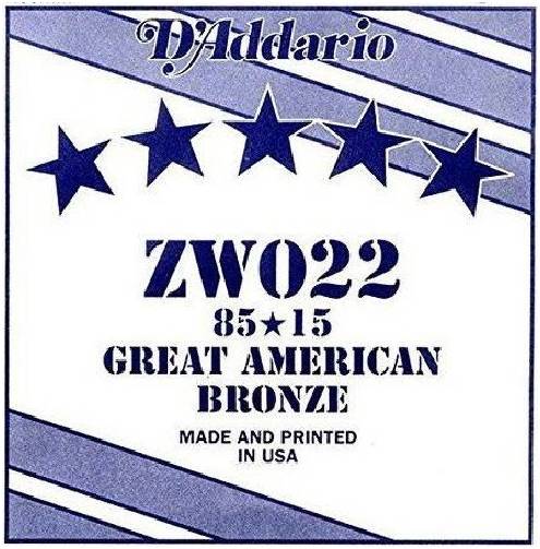 D'ADDARIO ZW022 - Струна одиночная для акустической гитары