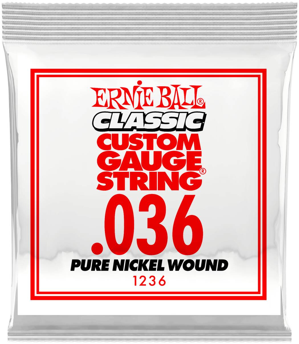 ERNIE BALL 1236 Plain Steel .036 - Струна одиночная для акустической и электрогитары
