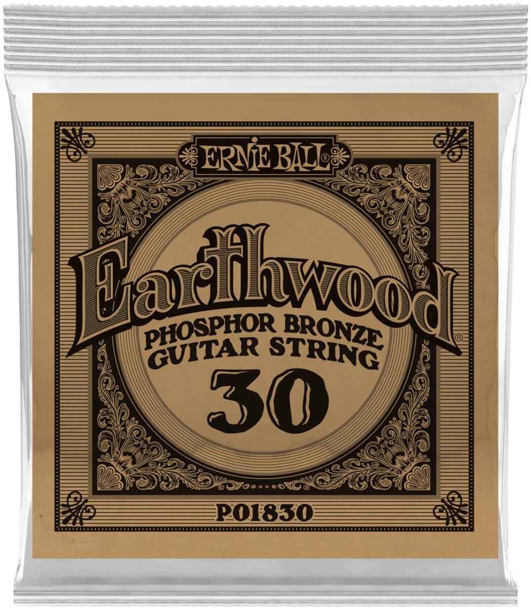 ERNIE BALL 1830 Earthwood Phosphor Bronze .030 - Струна одиночная для акустической гитары