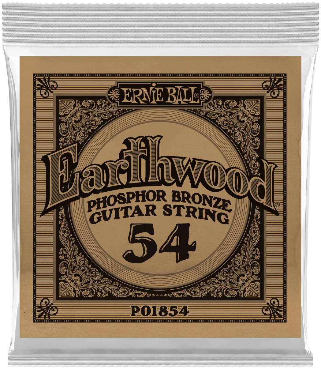 ERNIE BALL 1854 Earthwood Phosphor Bronze .054 - Струна одиночная для акустической гитары
