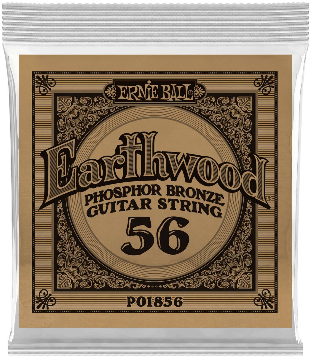 ERNIE BALL 1856 Earthwood Phosphor Bronze .056 - Струна одиночная для акустической гитары
