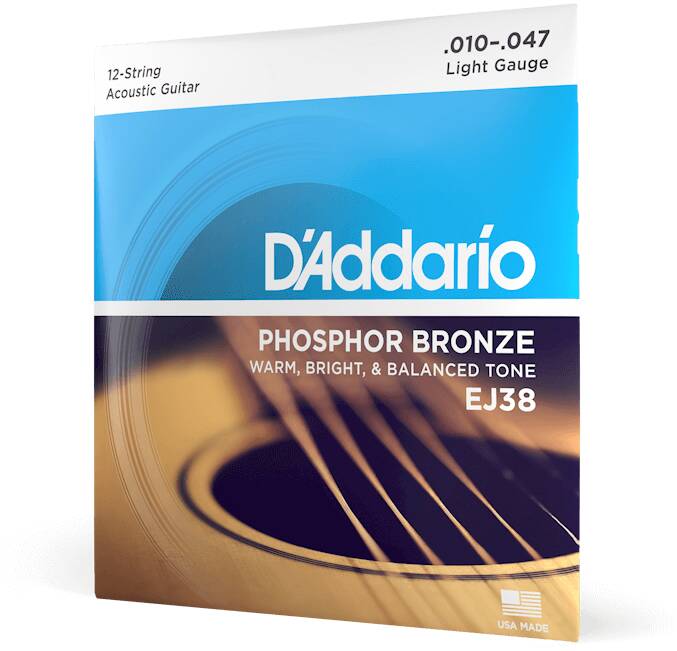 D'ADDARIO EJ38 - Струны для акустической 12-струнной гитары