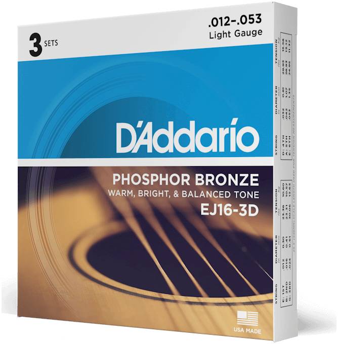 D'ADDARIO EJ16-3D - Струны для акустической гитары
