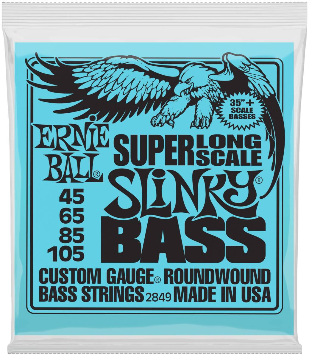 ERNIE BALL 2849 Nickel Wound Long Scale Slinky 45-105 - Струны для бас-гитары
