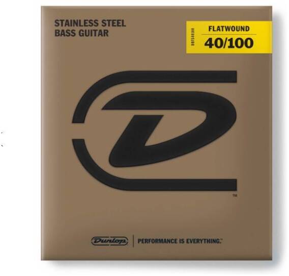 DUNLOP BASS FLATWND LG SCALE 40/100-4/SET DBFS40100 - Струны