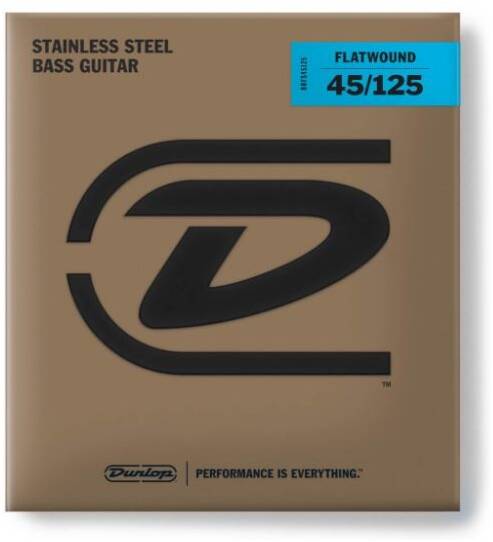DUNLOP BASS FLATWND LG SCALE 45/125-5/SET DBFS45125 - Струны
