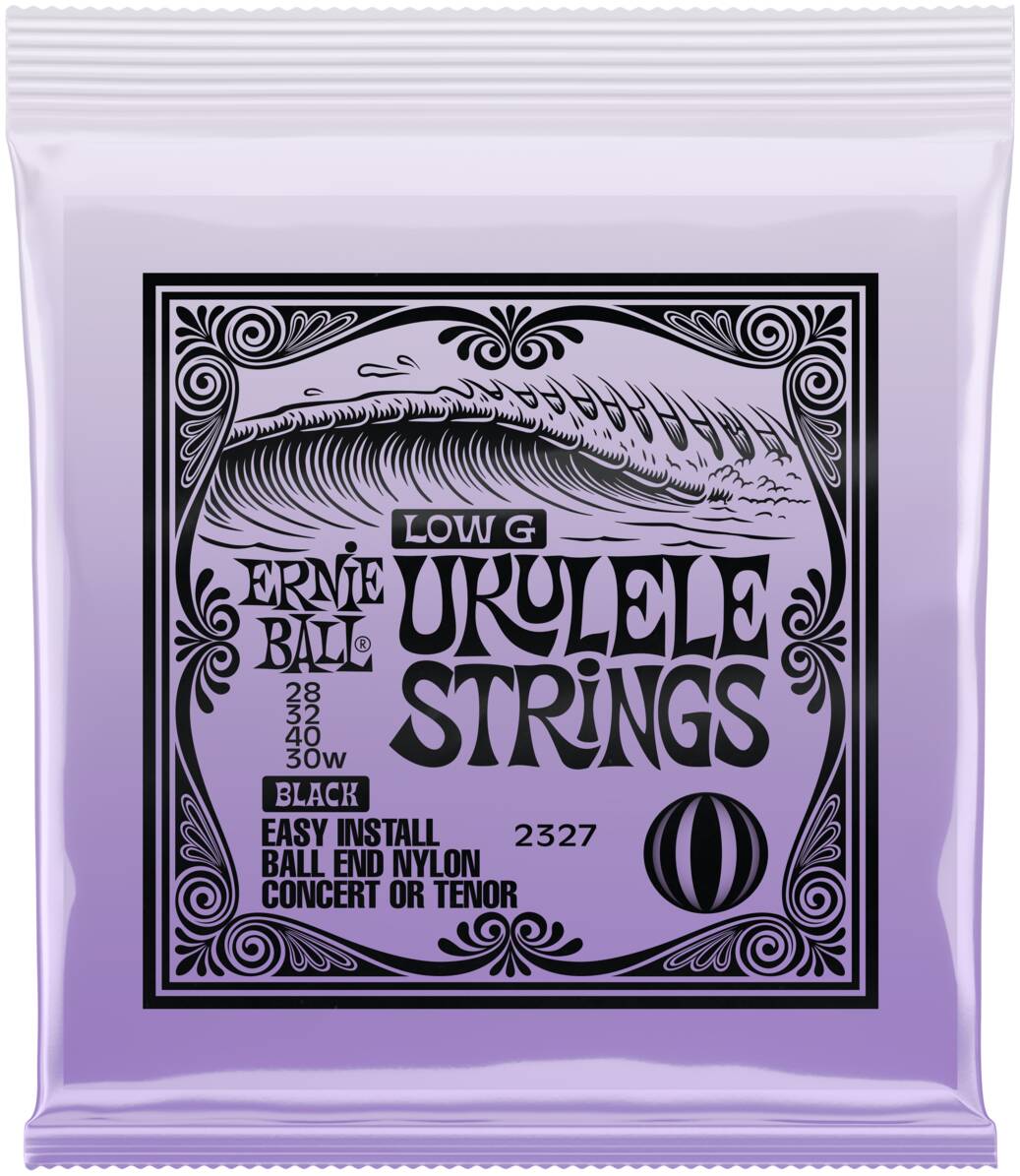 ERNIE BALL 2327 Ball end Black Nylon Wound G - Струны для укулеле