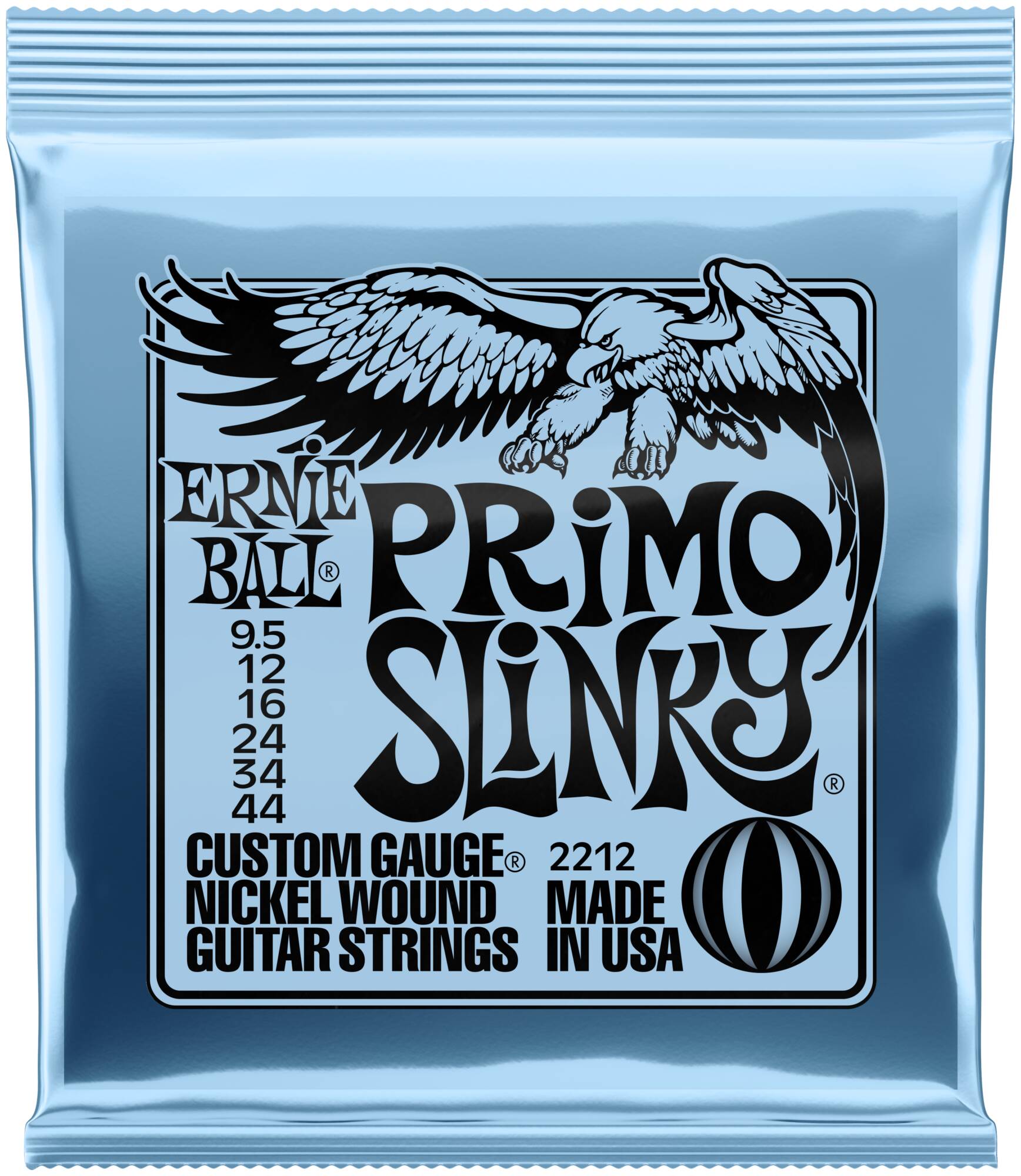 ERNIE BALL 2212 Nickel Wound Slinky Primo 9.5-44 - Струны для электрогитары