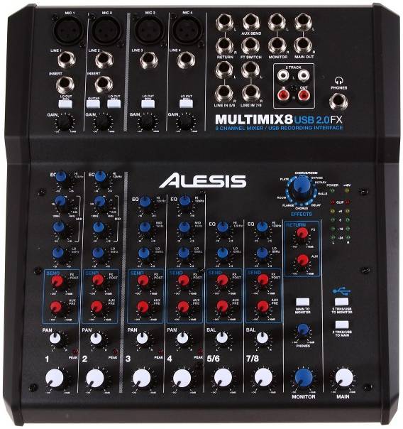 ALESIS MultiMix 8USBFX - Микшерный пульт
