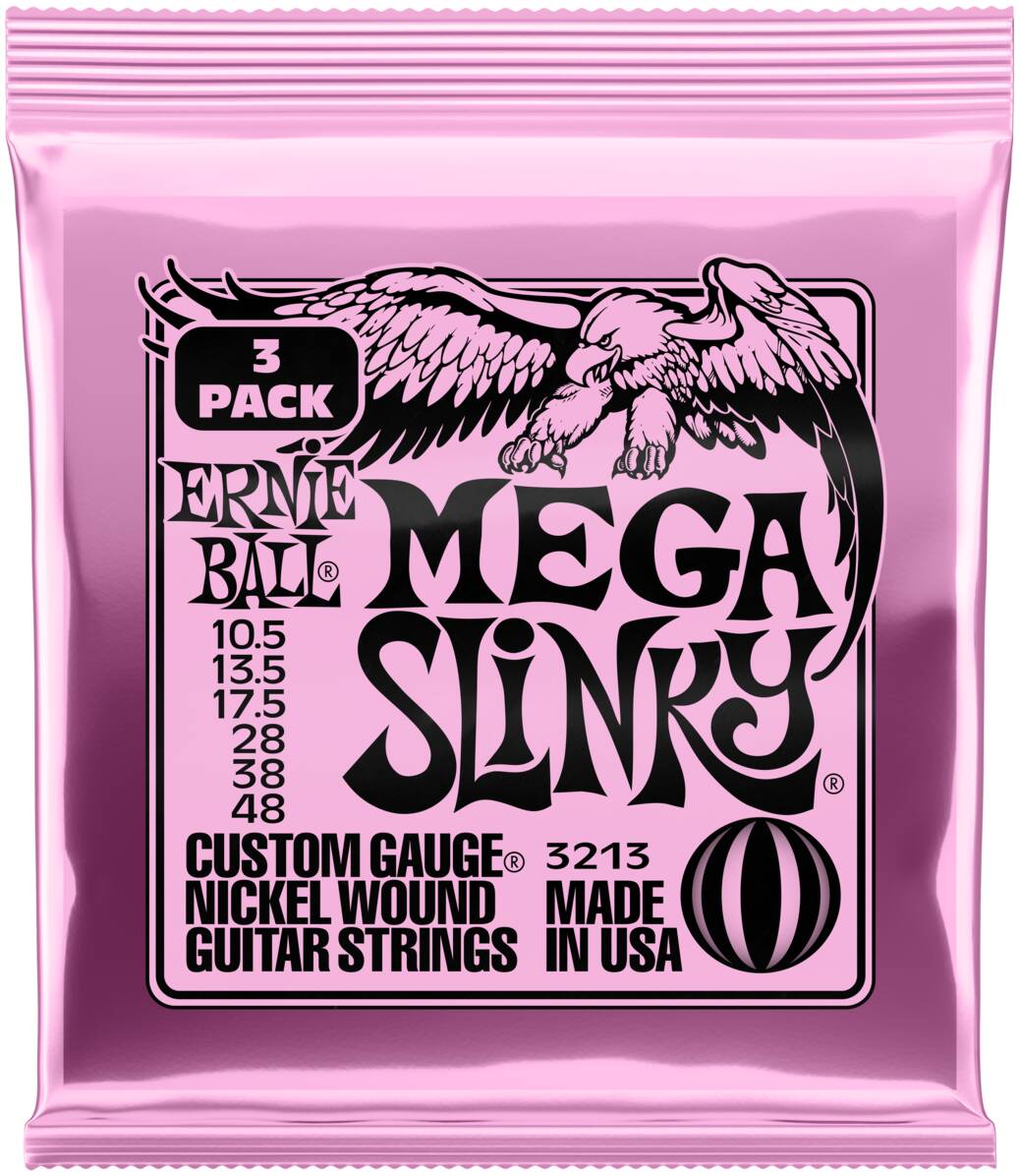 ERNIE BALL 3213 Nickel Slinky Mega 3 Pack 10.5-48 - Струны для электрогитары