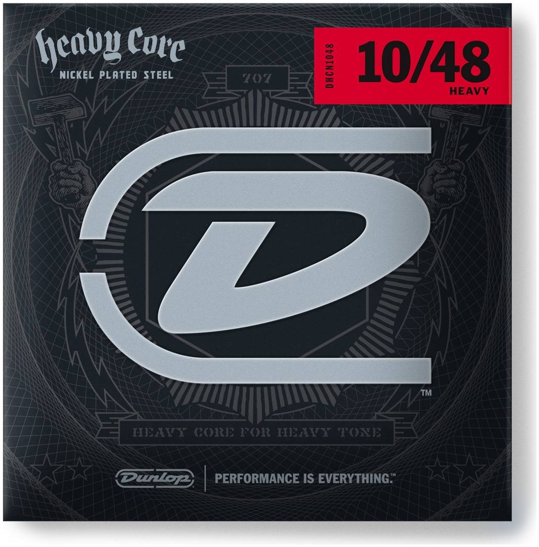 DUNLOP DUNLOP HEAVY CORE 10/48-6/SET - Струны