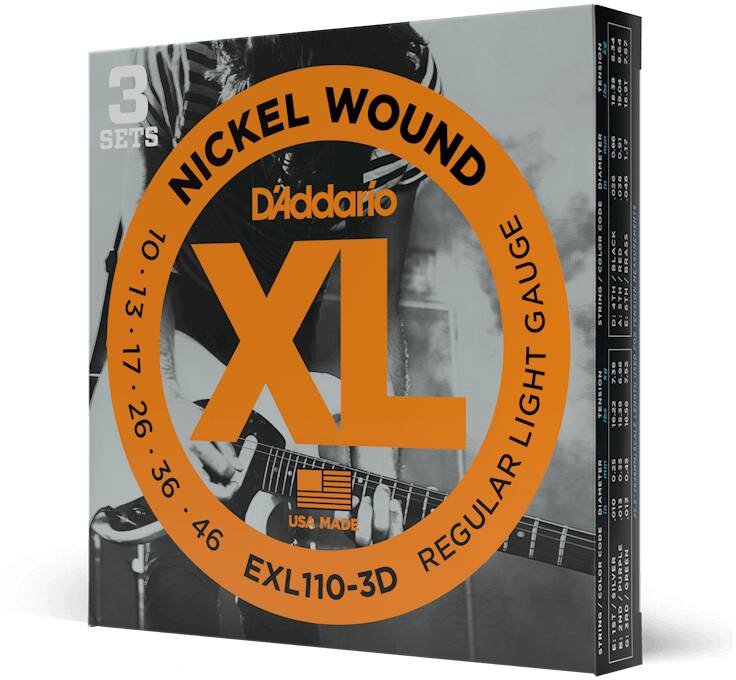 D'ADDARIO EXL110 3D - Струны для электрогитары