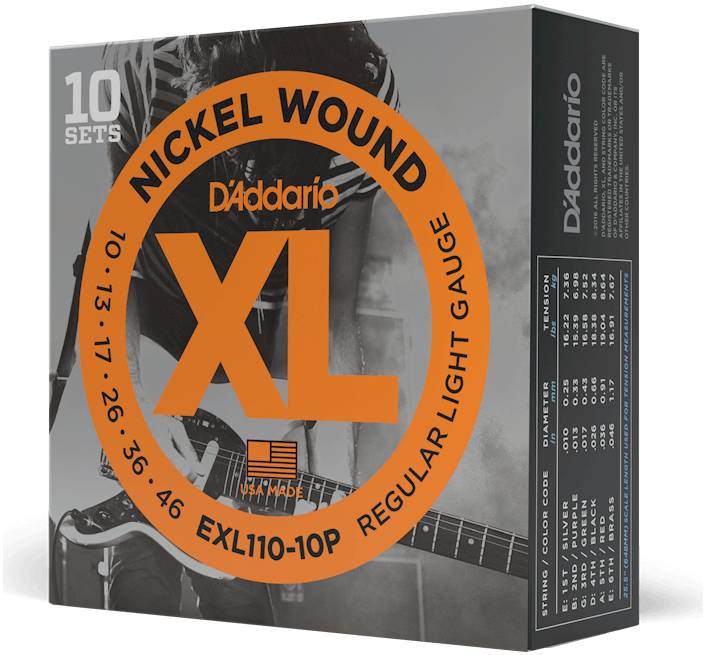 D'ADDARIO EXL110 10P - Струны для электрогитары