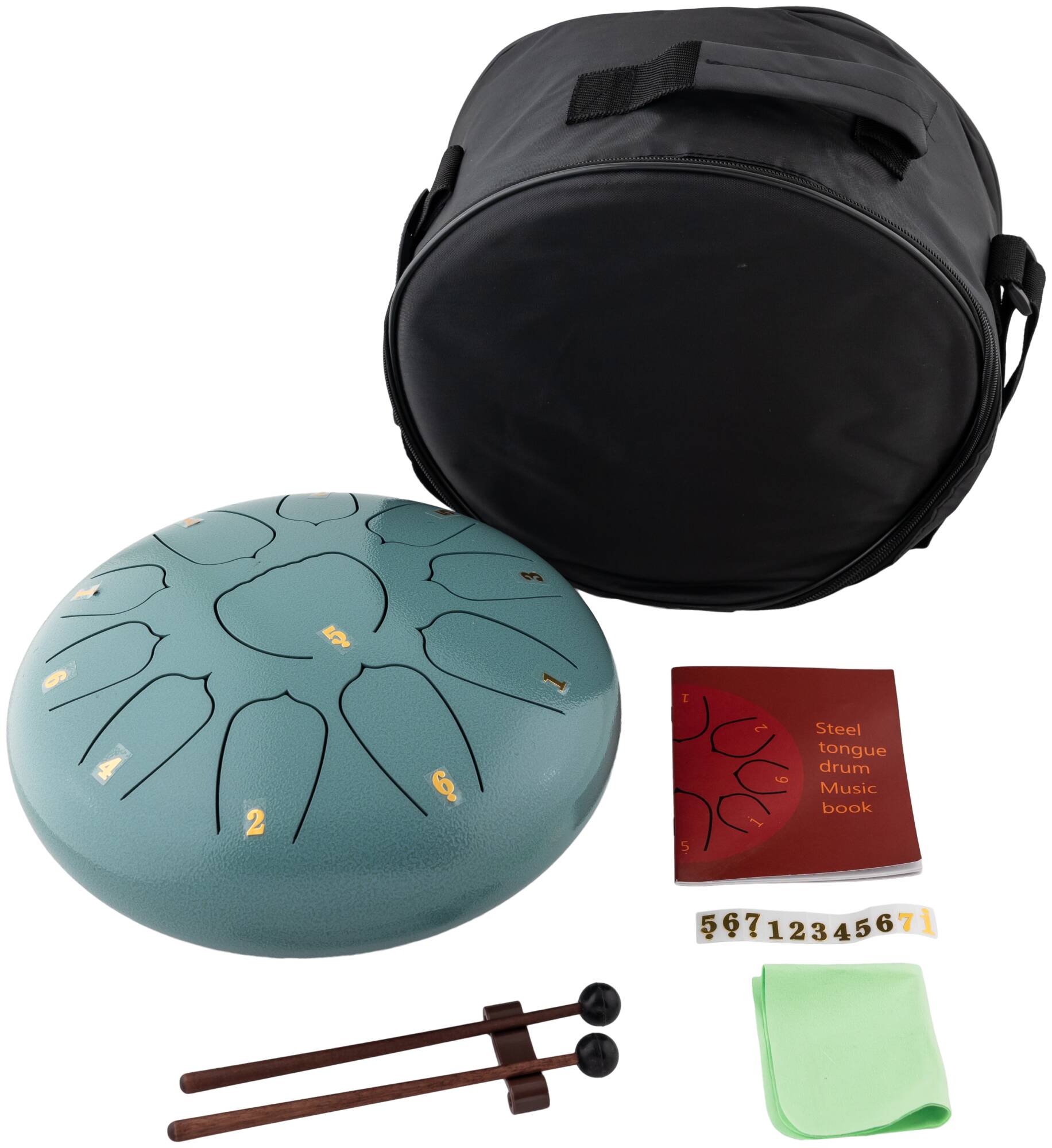 BEE DF1107 GREEN - Барабан язычковый Глюкофон
