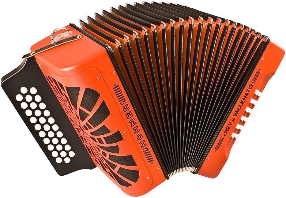 HOHNER El Rey del Vallenato BbEbAb orange - Аккордеон диатонический