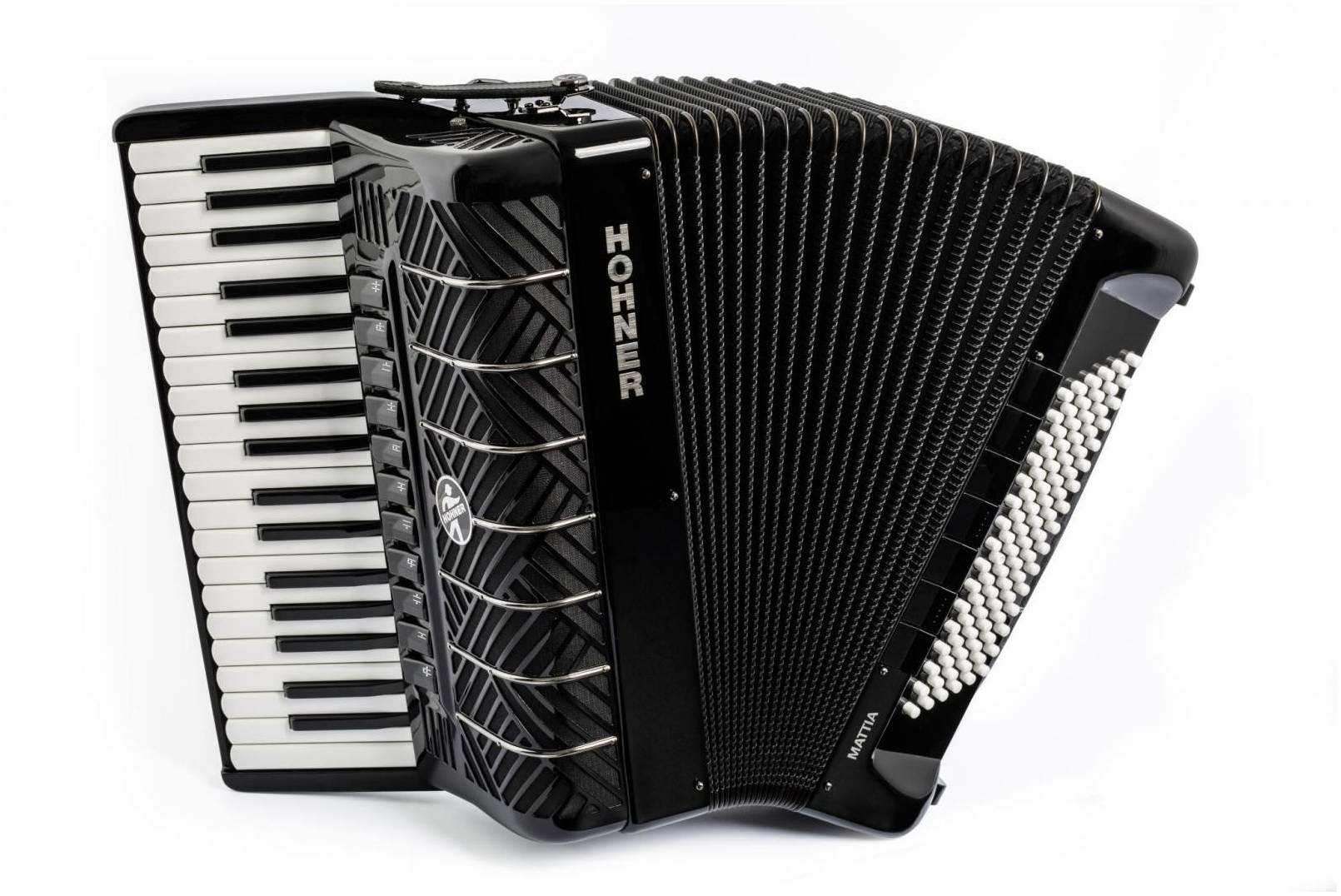 HOHNER MATTIA IV 96 BK gun black - Аккордеон 7/8