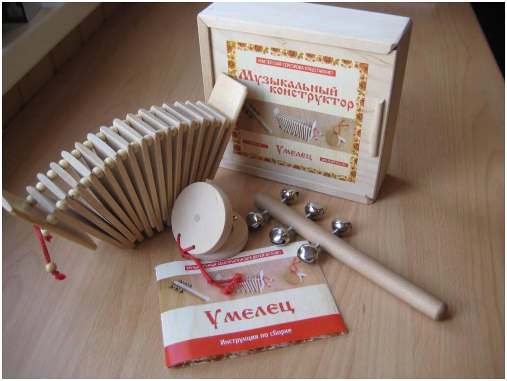 МАСТЕРСКАЯ СЕРЕБРОВА К2-МК-03 «Умелец» - Перкуссионный набор 3 предмета МАСТЕРСКАЯ СЕРЕБРОВА К2-МК-03 «Умелец» - Перкуссионный набор 3 предмета