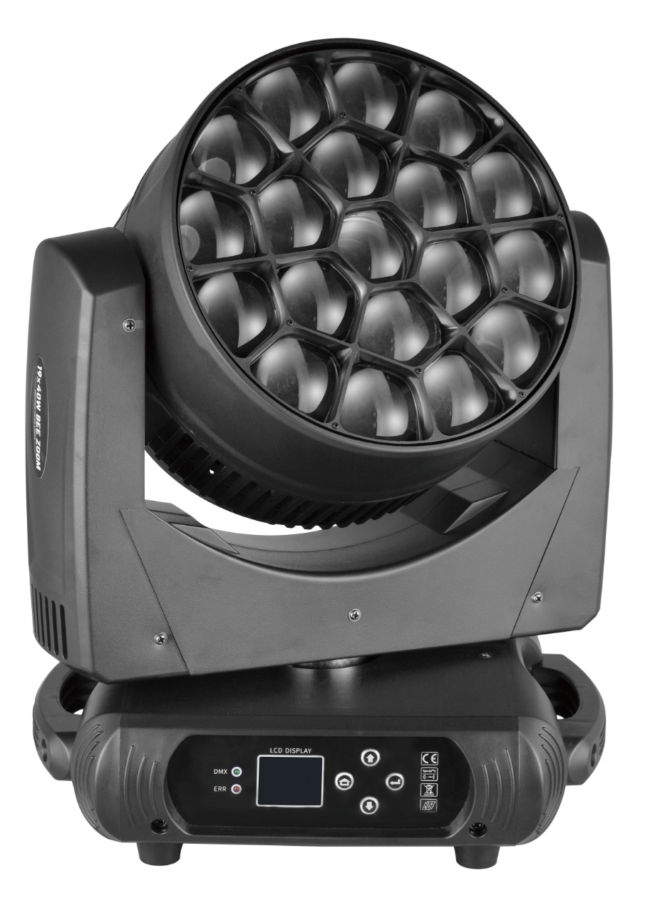 ML1940W Моторизированная световая "голова", RGBW, LED 19х40Вт, Bi Ray