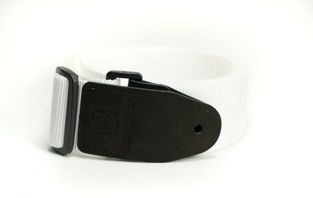 MB5031-067 Ремень для гитары, нейлоновый, белый, Mamba straps