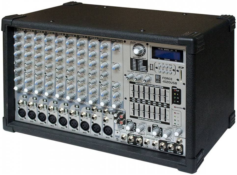 EUROSOUND FORCE-1020USB - Микшерный пульт