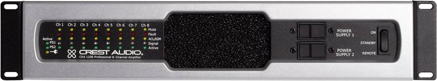 CREST AUDIO CKd 1208 усилитель D класса, 8 каналов, 1250 Вт на 4/8/70.7V/100V...
