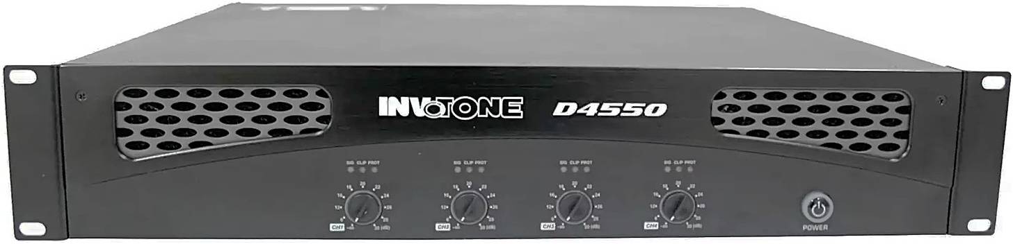 INVOTONE D4550 - цифровой четырехканальный усилитель 4*340Вт RMS/ 8 Ом,...