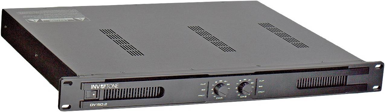 INVOTONE DV150.2 - двухканальный усилитель мощности 70/100 В, 150 Вт на...