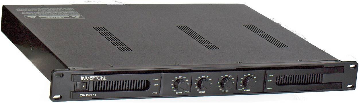 INVOTONE DV150.4 - четырехканальный усилитель мощности 70/100 V
