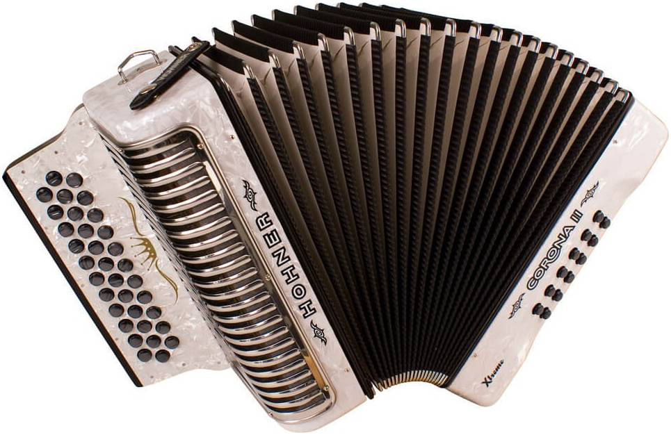 HOHNER Corona II XTREME FBbEb white - Аккордеон диатонический