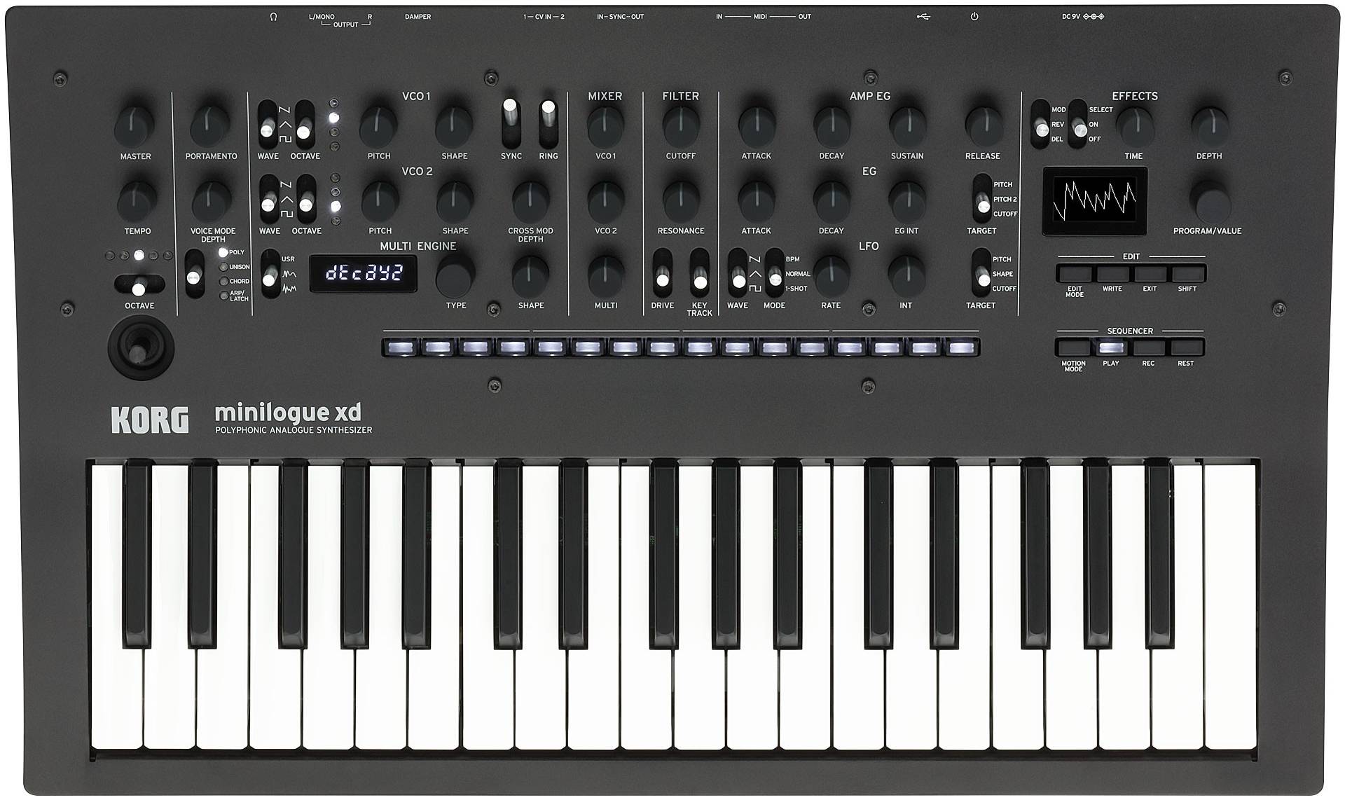KORG MINILOGUE-XD полифонический аналоговый синтезатор, 37 чувствительных...