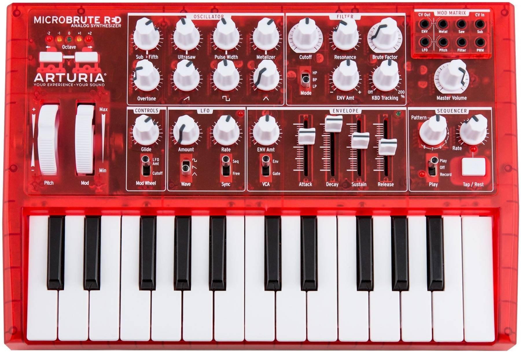 ARTURIA MiniBrute Red - Синтезатор аналоговый