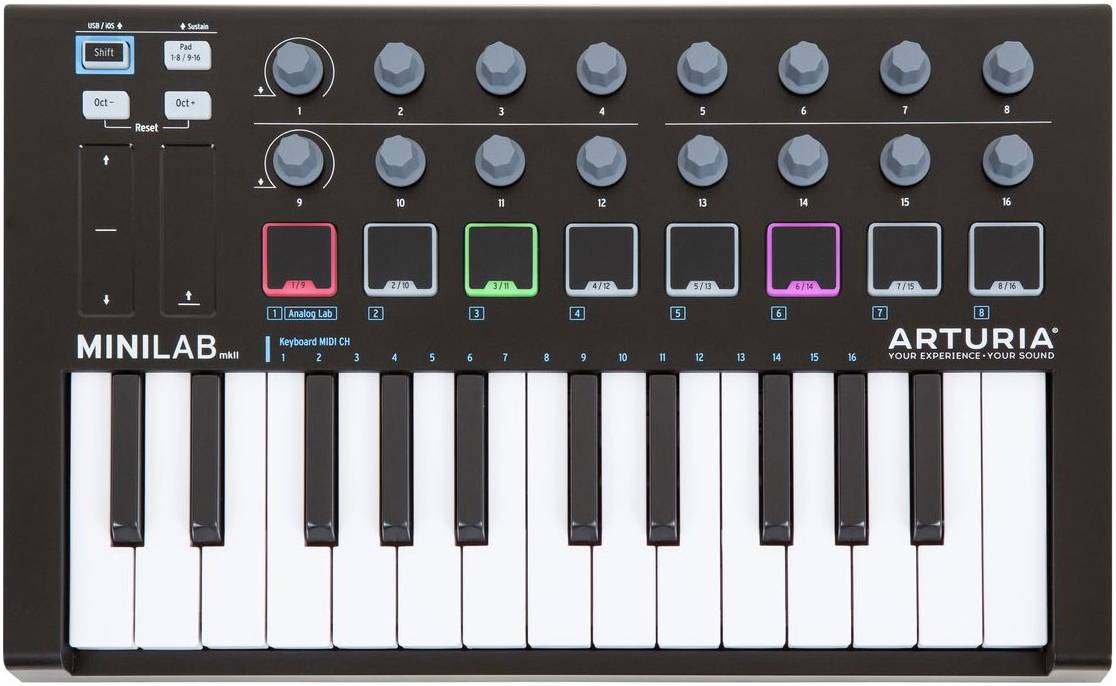 ARTURIA MiniLab mkII Black - MIDI-клавиатура