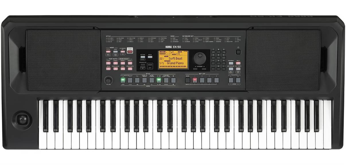 KORG EK-50 синтезатор с автоаккомпанементом 61 клавиша, полифония 64 голоса,...