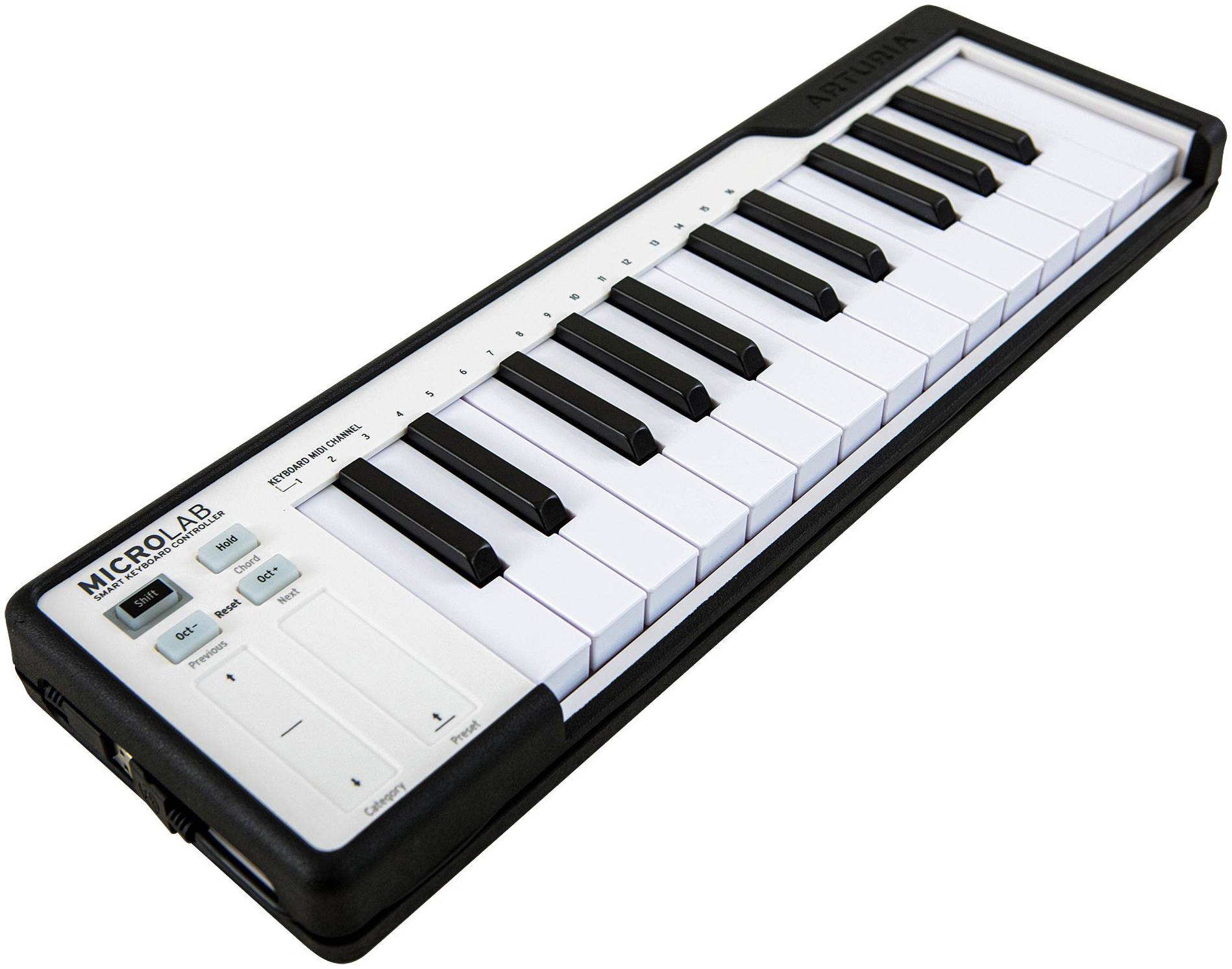 Arturia Microlab Black - MIDI-клавиатура 25 клавиш, цвет черный