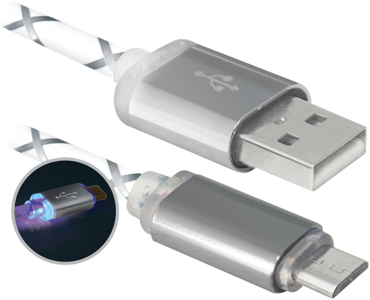 DEFENDER USB08-03LT серый - Цифровой кабель